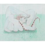 * JUNE CAREY RSW RGI, THE ACROBAT mixed media, signed 35cm x 42cm Mounted,