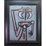 * ALLY THOMPSON (1955 - 2016), MANTIS MAGDALENA oil on board, signed, titled and dated 2007,