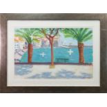 * ALAN FURNEAUX, HOLIDAY RESORT oil on board, signed 50cm x 78cm Mounted,