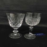 LOT OF GLASS AND CRYSTAL GLASSES