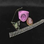 LOT OF COSTUME JEWELLERY including imitation pearls, beads,