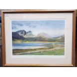 LANDSCAPE PRINT BY P H CRAVEN along with three other prints,