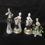 LOT OF CERAMICS including a pair of putti figures,