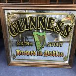 GUINNESS EXTRA STOUT PUB ADVERTISING MIRROR