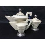 ART DECO STYLE MOORLAND PART TEA SERVICE