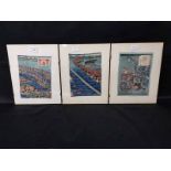 THREE JAPANESE COLOURED WOODBLOCK PRINTS