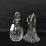 LOT OF CRYSTAL AND GLASSWARE including decanters
