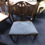 FIVE VARIOUS DINNING CHAIRS