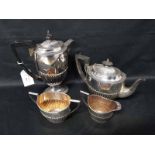 SILVER PLATED TEA AND COFFEE SERVICE by Walker & Hall;