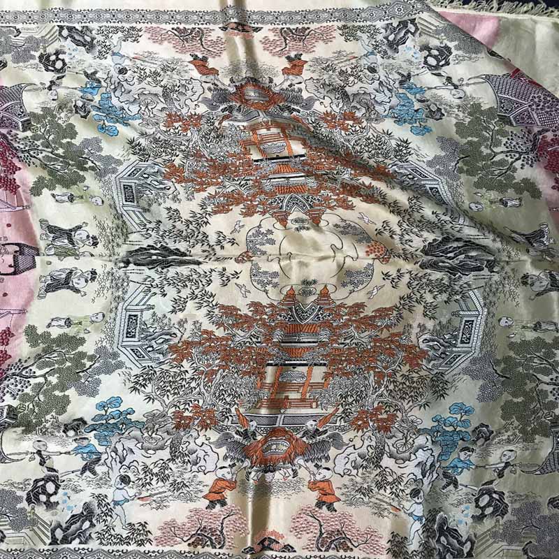 CHINESE SILK TABLE COVER