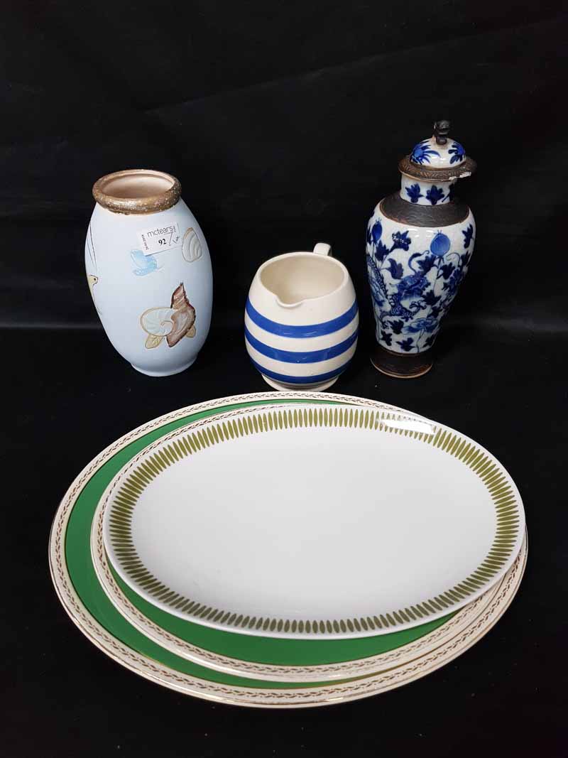 LOT OF CERAMICS including Chinese vase