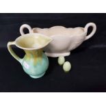 LOT OF COLLECTABLE CERAMICS including a Maling pindish, Italian studio pottery,