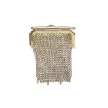 NINE CARAT GOLD MESH COIN PURSE