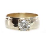 EIGHTEEN CARAT GOLD DIAMOND SET BAND