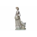 LLADRO FIGURE 'GIRL WITH GOOSE'