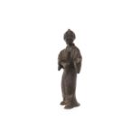 EARLY 20TH CENTURY JAPANESE BRONZE FIGUR