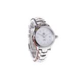 LADY'S TAG HEUER LINK 200 METERS STAINLESS STEEL QUARTZ WRIST WATCH the round white mother of pearl