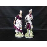 LOT OF CERAMIC FIGURES INCLUDING MODERN SITZENDORF,