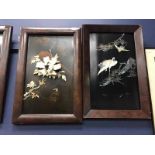 THREE EARLY 20TH CENTURY CHINESE RECTANGULAR LACQUERED PANELS