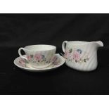 MINTON PART TEA SERVICE in 'Rose Garland' pattern;