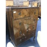 MAHOGANY CHEST OF DRAWERS