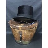 BLACK SILK TOP HAT by Forsyth Bros,