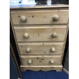 TWO PINE CHEST OF DRAWERS