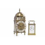 EARLY 20TH CENTURY LANTERN CLOCK the one train, 30 hour movement by Empire, numbered 264,