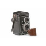 MID-20TH CENTURY ROLLEICORD 'ROLLEI-WERKE' CAMERA BY FRANKE & HEIDECKE with twin lens comprising