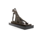 BRONZE FIGURE OF AN EGYPTIAN DANCER AFTER D.H.