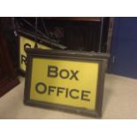 GLASGOW THEATRE ROYAL INTEREST a double sided Box Office hanging sign,