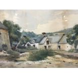 SCOTTISH SCHOOL (20TH CENTURY) BALLOCH MILL COTTAGE, NEAR CRIEFF, PERTHSHIRE watercolour mounted,