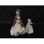 LOT OF COLLECTABLE CERAMICS comprising four Royal Doulton figures (HN 1977, 1978, Tinkle Bell,