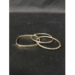 9CT GOLD BANGLE and two other bangles