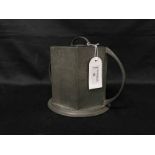 ARTS AND CRAFTS PEWTER BISCUIT BARREL