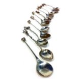 SET OF FIVE GEORGE VI SILVER TEASPOONS maker Elkington & Co. Ltd.