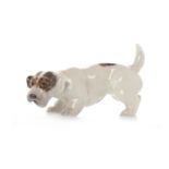 ROYAL COPENHAGEN FIGURE OF A TERRIER model number 1452/2786, printed and painted marks to base,