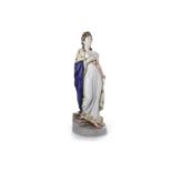 19TH CENTURY CAPO DI MONTE FIGURE OF JOSEPHINE modelled contrapposto,