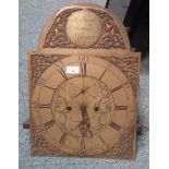 GEORGE III SCOTTISH LONGCASE CLOCK FACE the 2 train 8 day movement by Alex Mitchel of the Gorbals,