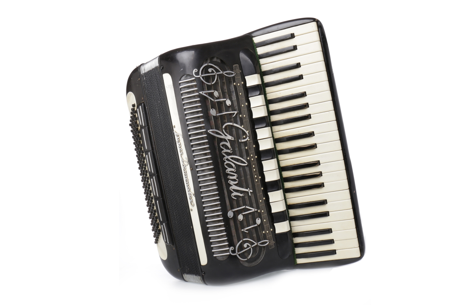 GALANTI SUPER DOMINATOR PIANO ACCORDIAN ebonised finish, 24 keys and 120 buttons,