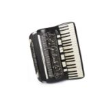 GALANTI SUPER DOMINATOR PIANO ACCORDIAN ebonised finish, 24 keys and 120 buttons,