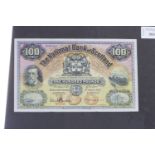 THE NATIONAL BANK OF SCOTLAND £100 ONE HUNDRED POUNDS NOTE DATED 1ST MARCH 1952 serial no.