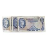 COLLECTION OF BANK OF ENGLAND £5 FIVE POUNDS NOTES lacking dates,