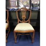 SET OF SIX REPRODUCTION DINING CHAIRS