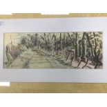 BIM GIARDELLI, LANE FROM STACKPOLE QUAY TO BROADHAVEN, INK AND WASH