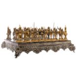 GIUSEPPE VASARI FIGURAL CHESS SET crafted in Italy,