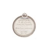 VICTORIAN SCOTTISH PROVINCIAL SILVER FARMING MEDAL maker J.