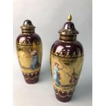 A PAIR OF ROYAL VIENNA STYLE VASES