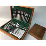 A CANTEEN OF VINER'S STAINLESS STEEL CUTLERY