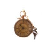 A VICTORIAN EIGHTEEN CARAT POCKET WATCH